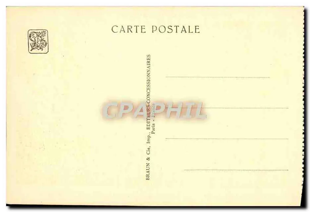 Hauptpalast Italiens — Internationale Kolonialausstellung — Paris 1931 - Rückseite