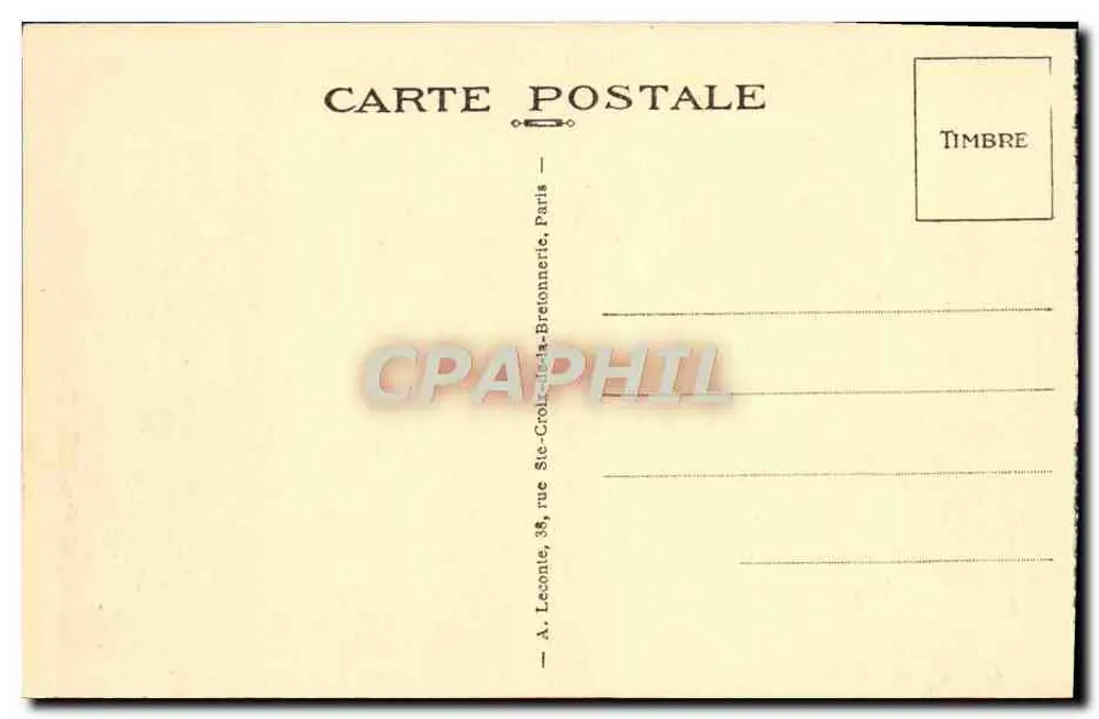 Malmaison (S.-et-O.) — O Castelo, fachada leste, e pátio de honra — A. Leconte, Paris - Verso