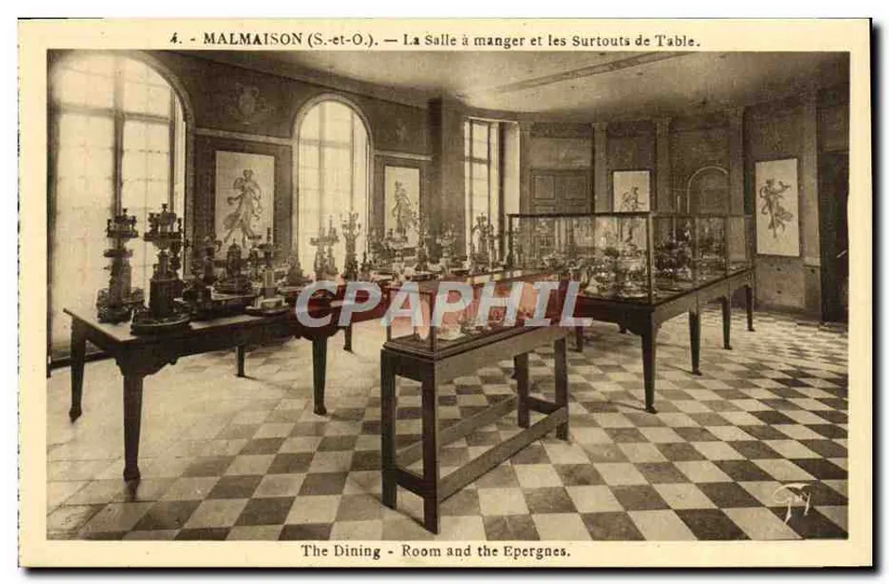 Malmaison (S.-et-O.) — Das Esszimmer und die Tischdekorationen — A. Leconte, Paris - Vorderseite