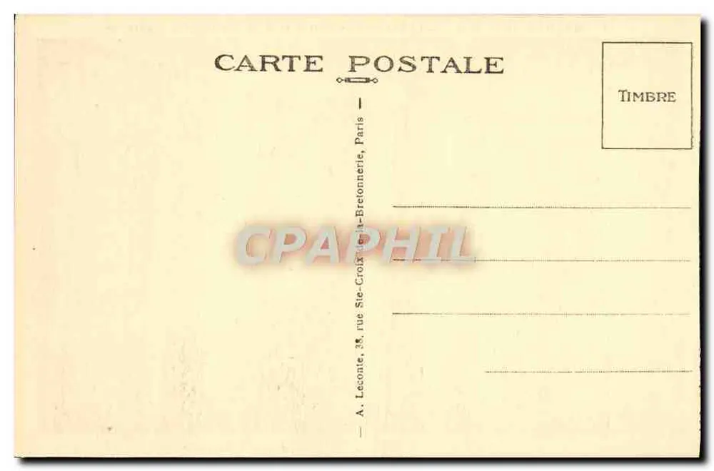 Malmaison (S.-et-O.) — O Boudoir — editor A. Leconte, Paris - Verso