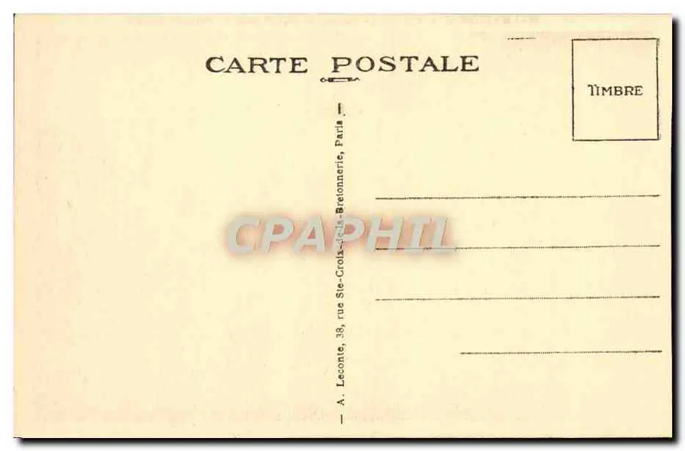 Malmaison (S.-et-O.) — O Mausoléu do Príncipe Imperial — A. Leconte, Paris - Verso