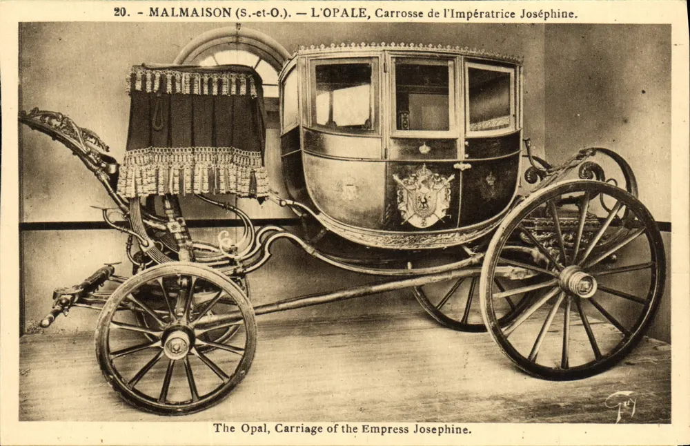 Malmaison (S.-et-O.) — L'Opale, Carrosse de l'Impératrice Joséphine — Éditeur F. J. (signé en bas à droite) - Vorderseite