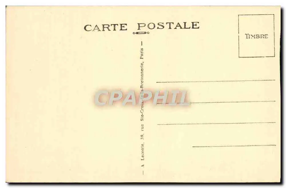 Malmaison (S.-et-O.) — L'Opale, Carrosse de l'Impératrice Joséphine — Éditeur F. J. (signé en bas à droite) - Rückseite