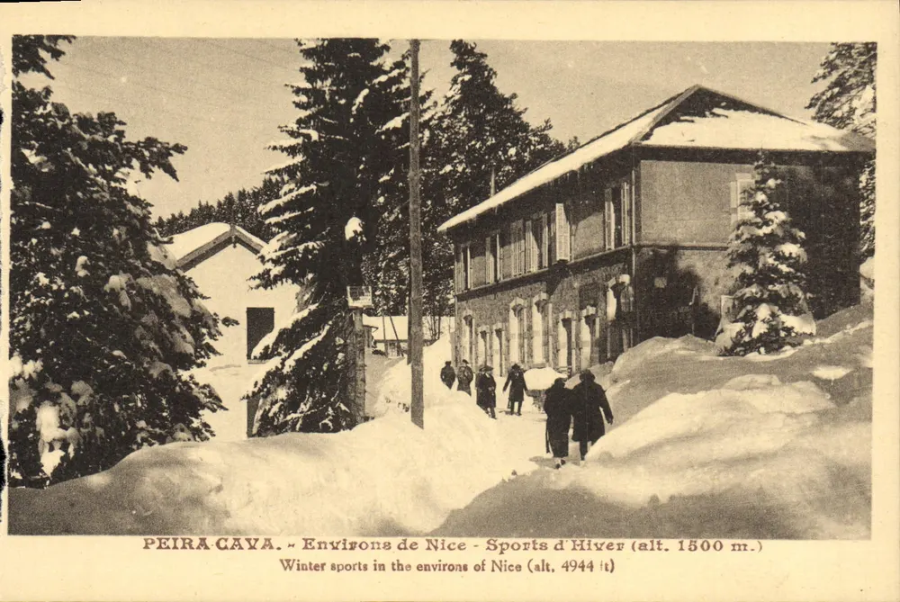 Peïra Cava — Winter sports in the environs of Nice (alt. 1500 m.) — J. Gilletta, Nice - Vorderseite