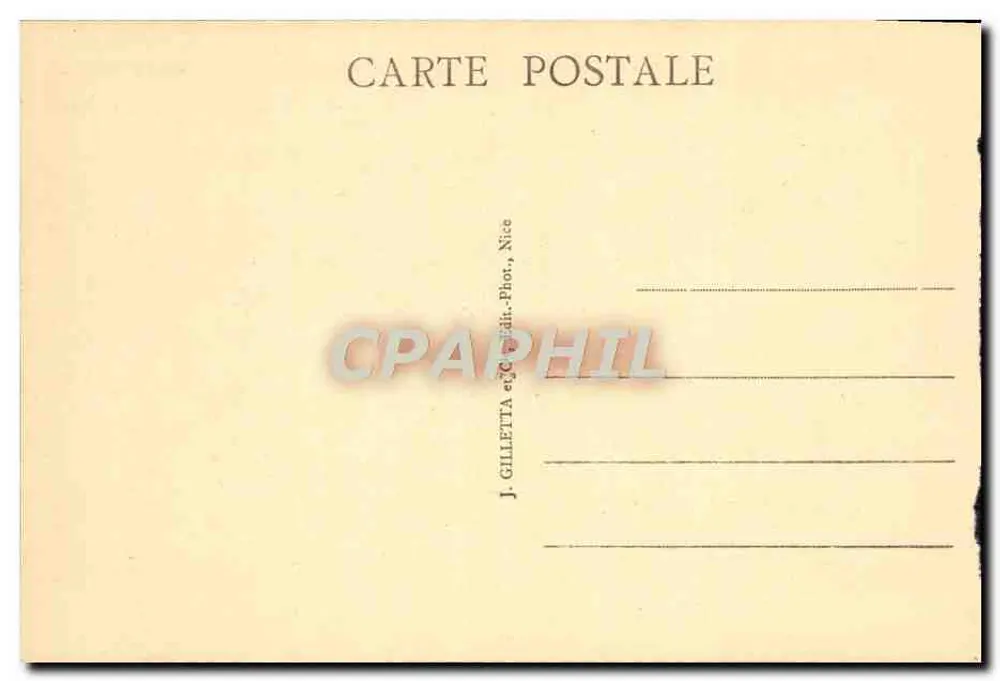 Peïra Cava — Winter sports in the environs of Nice (alt. 1500 m.) — J. Gilletta, Nice - Rückseite