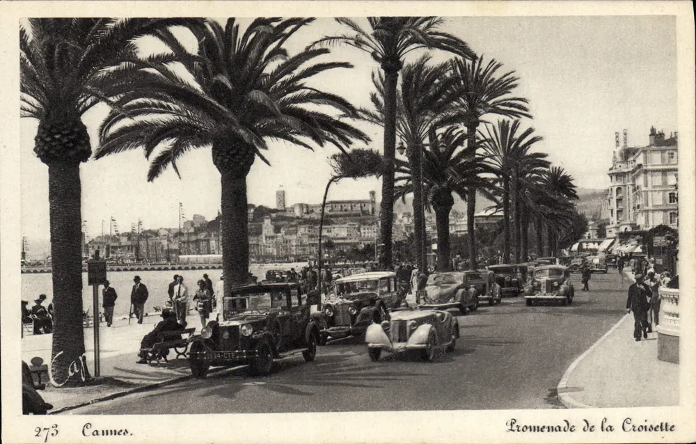 Cannes — Promenade de la Croisette — Antike Ansichtskarte von CP des Arts Photomécanique, Strasbourg-Schiltigheim - Vorderseite