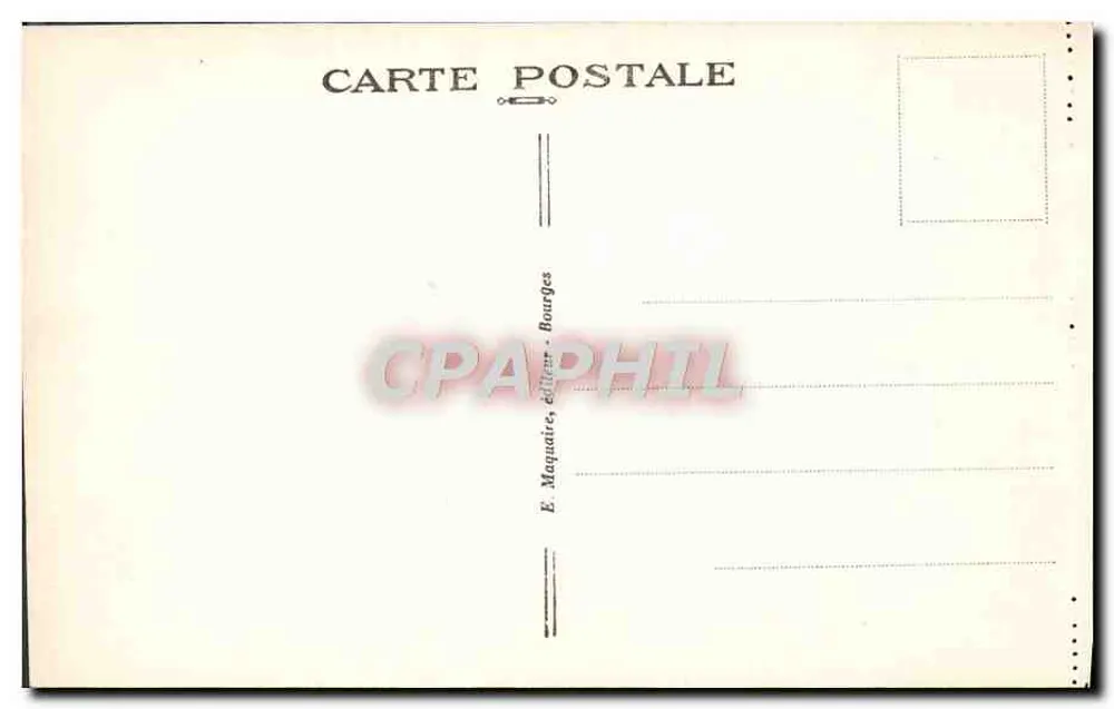 Bourges — Palácio Jacques-Cœur, Cour intérieure — E. Maquaire, editor Bourges - Verso