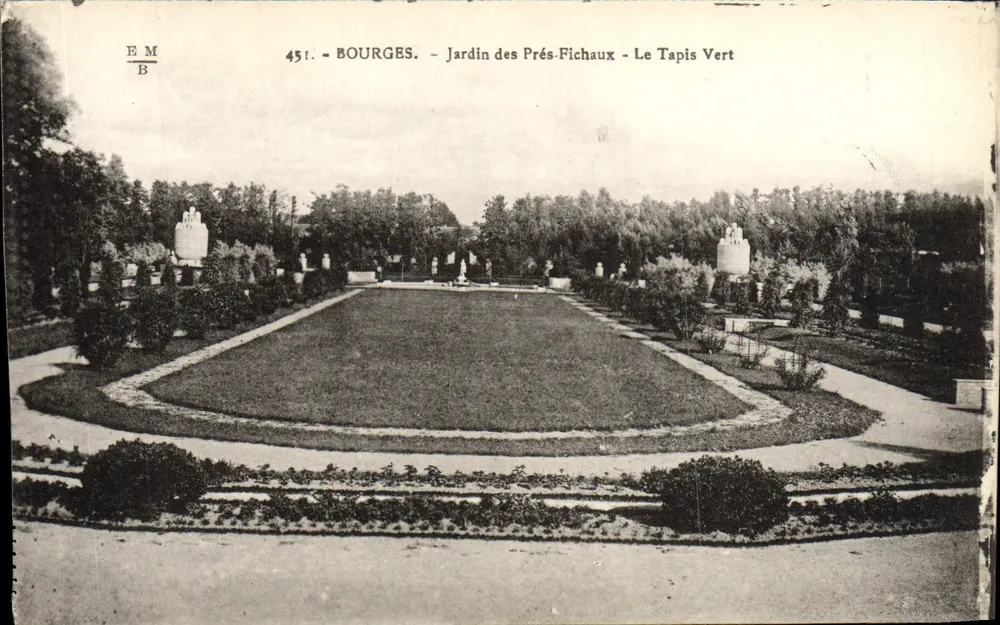 Bourges - Garten der Prés-Fichaux - Der Grün Teppich - Vorderseite