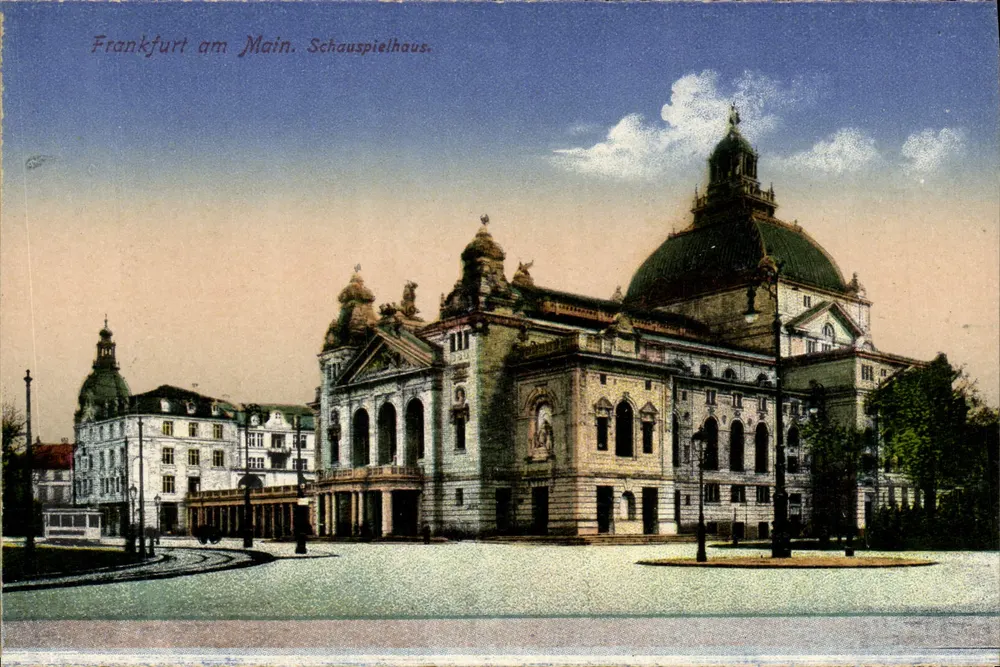 Frankfurt am Main. Teatro Schauspielhaus — editor Kosmos, Halberstadt, n° 9476 - Frente