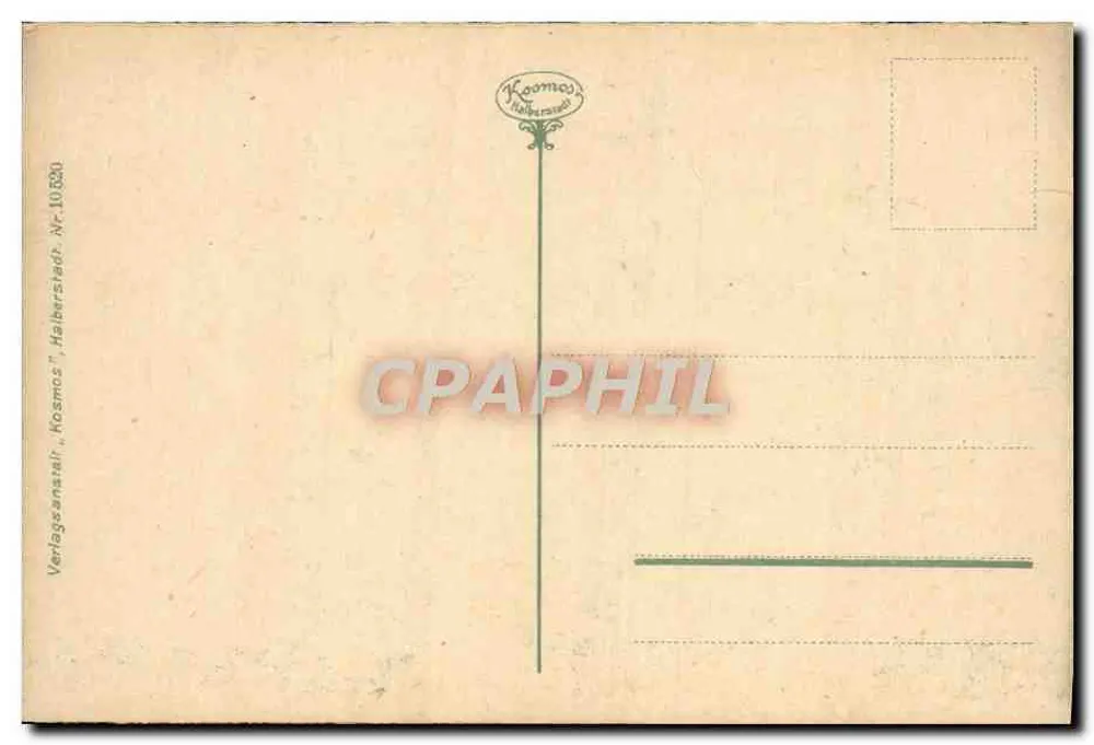 Frankfurt a. M. — Palmengarten Gesellschaftshaus — editor 'Kosmos' n°10520 - Verso