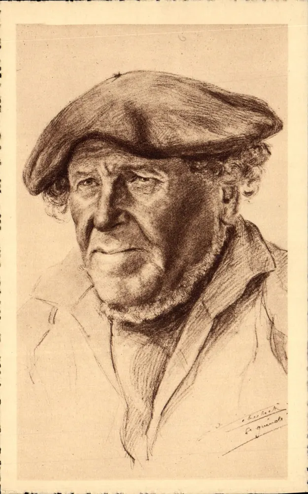 Retrato de homem idoso — Bretagne — Edição Stanislas de Nancy, n°9 - Frente