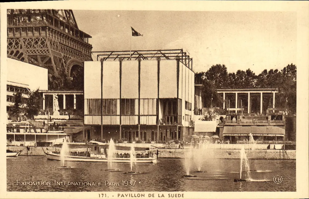 Pavillon de la Suède — Exposition Internationale Paris 1937 — H. Chipault, Boulogne-sur-Seine - Vorderseite