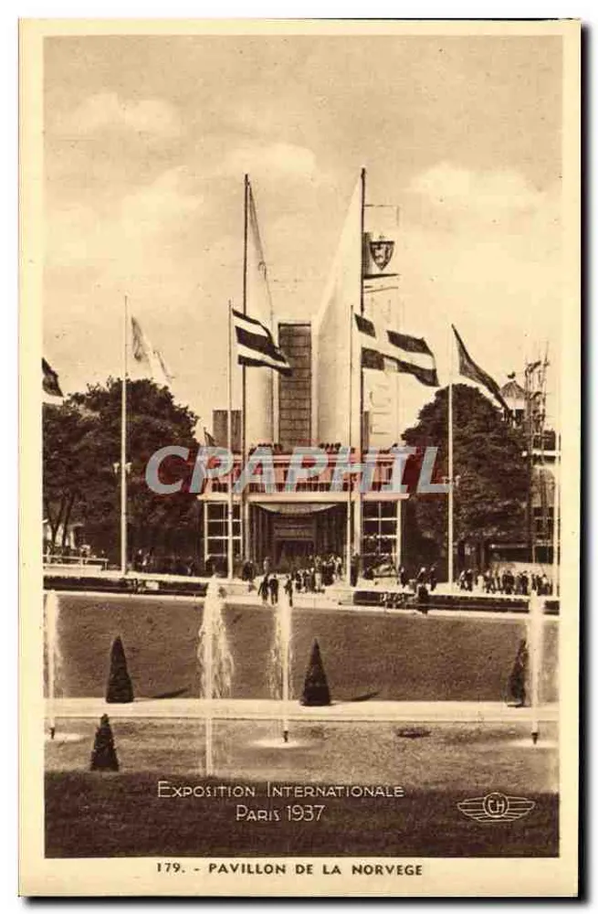 Pavillon der Norwegen — Internationale Ausstellung Paris 1937 — H. CHIPAUD, Boulogne-sur-Seine - Vorderseite