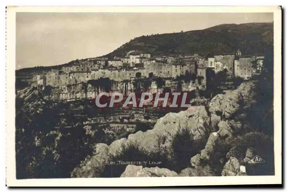 Tourette-sur-Loup — vista das gargantas — Edição C. Cavalien, Gorges du Loup - Frente