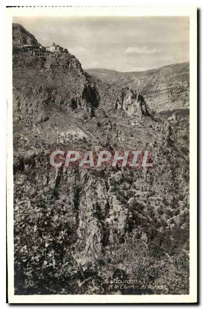S. Gourdon e o Caminho do Paraíso — Editor C. Cavalier, Gorges do Loup - Frente