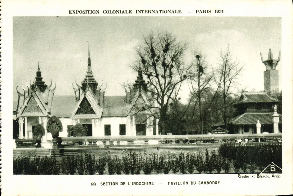 Pavillon Kambodschas — Internationale Kolonialausstellung — Paris 1931 - Vorderseite