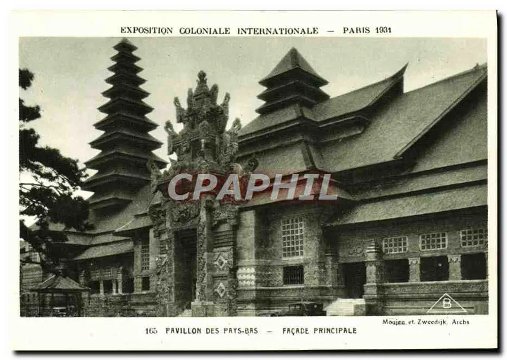 Pavillon des Pays-Bas — Hauptfassade — Moujen et Zweedijk, Archs - Vorderseite