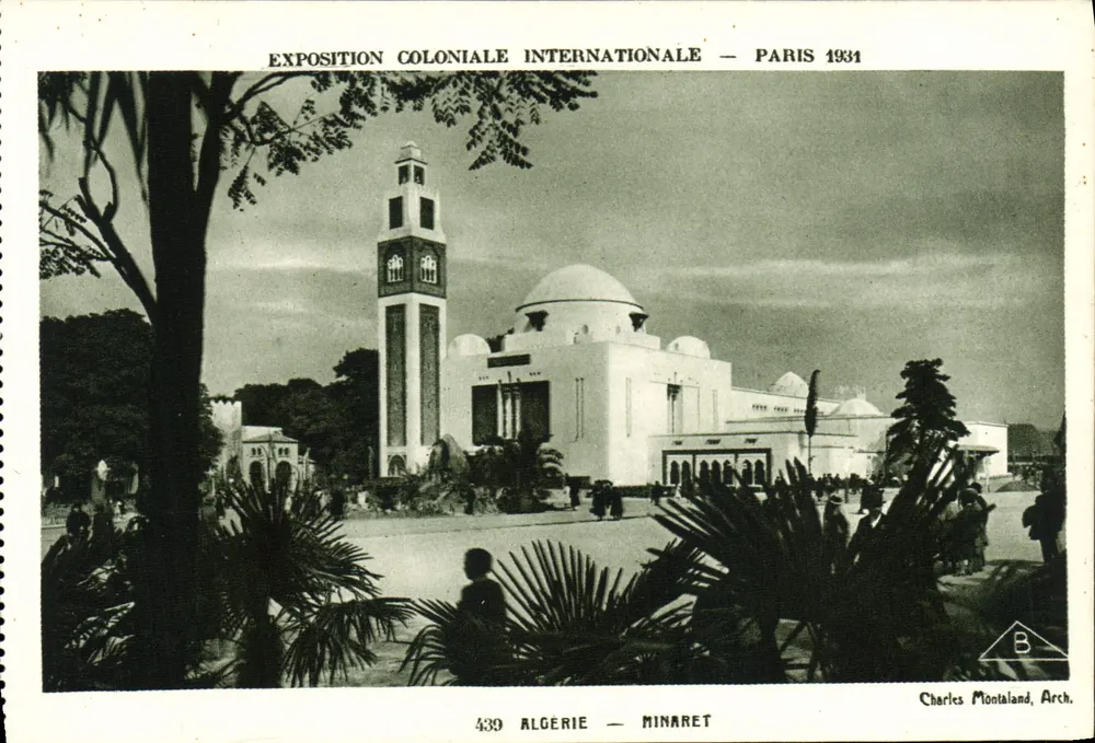 Algerien — Minaret — Internationale Kolonialausstellung — Paris 1931 - Vorderseite