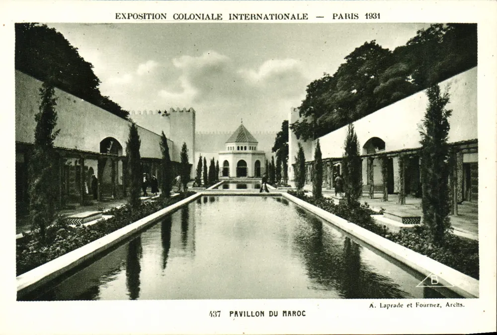 Pavillon von Marokko — Internationale Kolonialausstellung — Paris 1931 - Vorderseite