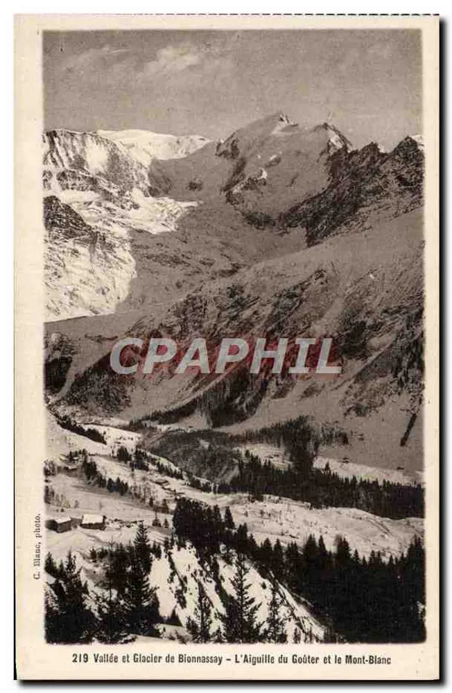 Tal und Gletscher von Bionnassay – Aiguille du Goûter und Mont Blanc — C. Blaau, phot. - Vorderseite