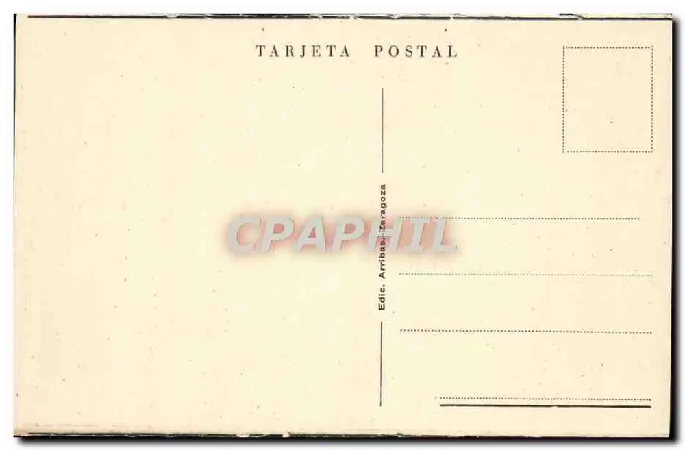 SANTIAGO DE COMPOSTELA — Plaza del Hospital — Verlag Arribas, Zaragoza, n° 21 - Rückseite