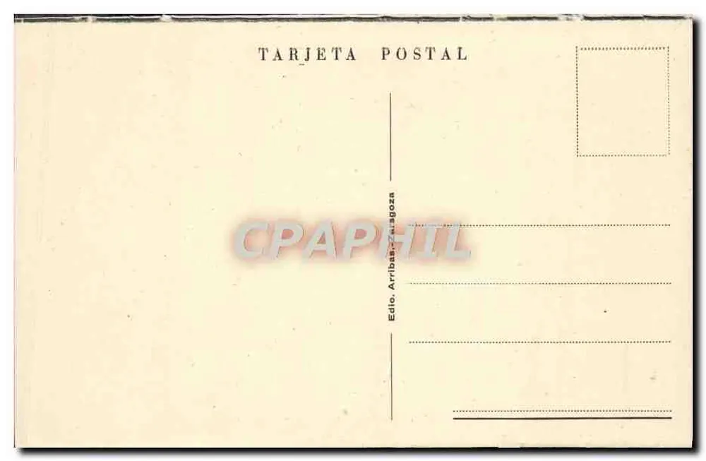 SANTIAGO DE COMPOSTELA — Ansicht des Gran Hospital Real — Verlag Arribas-Zaragoza, n°8 - Rückseite