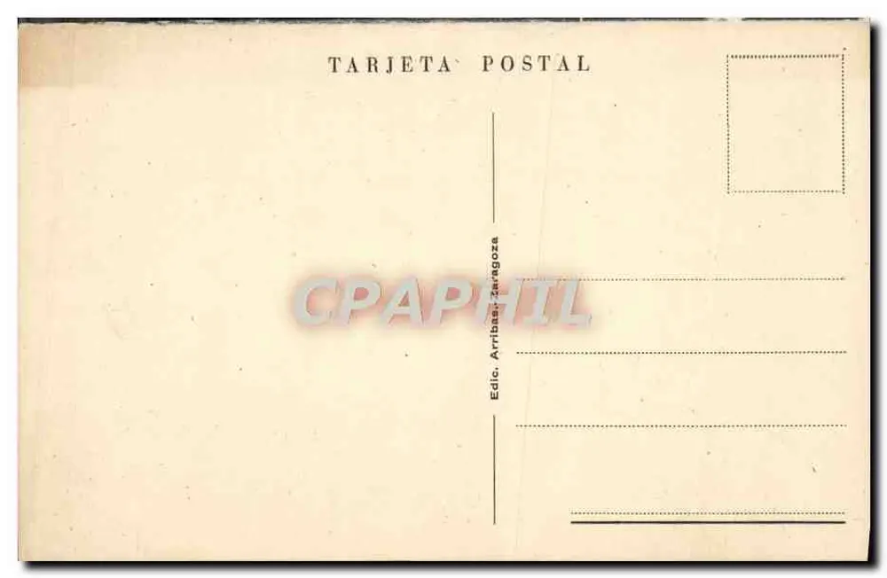 Santiago de Compostela — Teilansicht — Edic. Arribas, Zaragoza, n°3 - Rückseite
