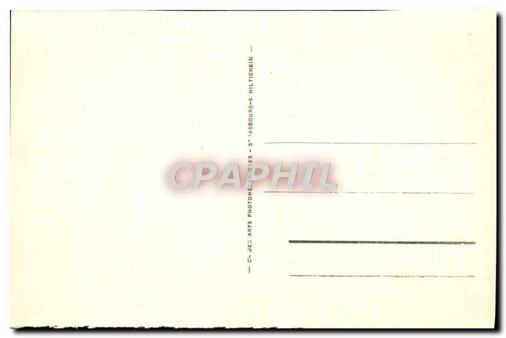 Strasbourg - Visão geral — editor J. C. Arys, n° 645 - Verso