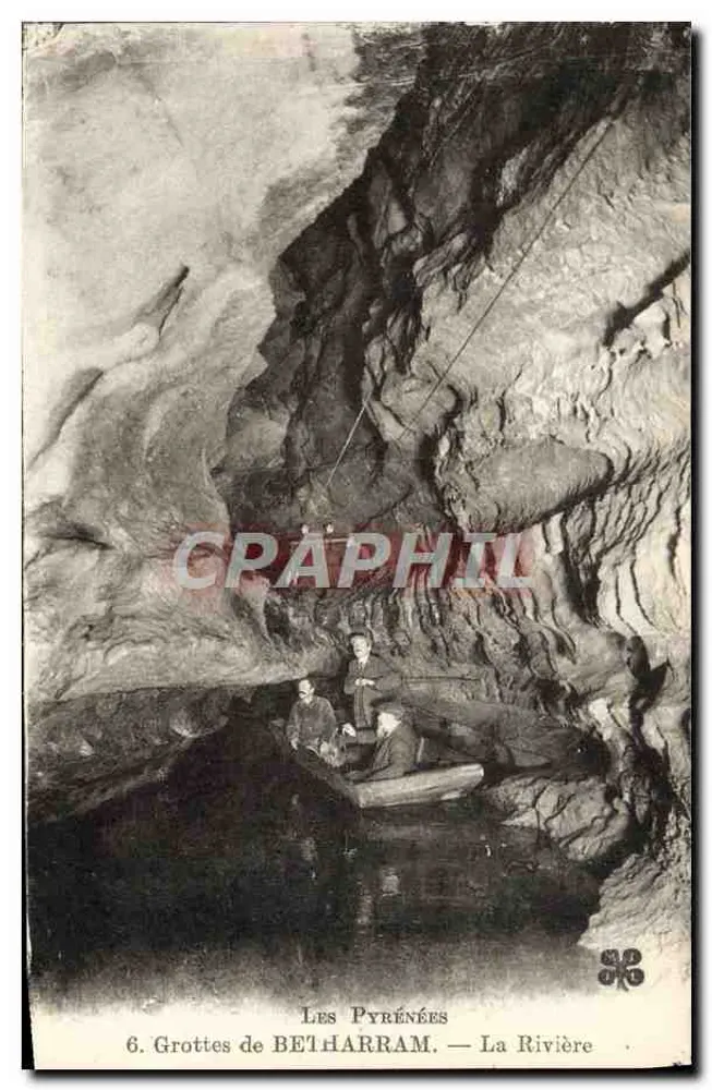 Os Pirineus — Grutas de Betharram — O Rio — n°6 - Frente