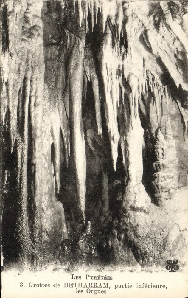 Les Orgues — Grottes de Bétharram, untere Teil — Les Pyrénées - Vorderseite