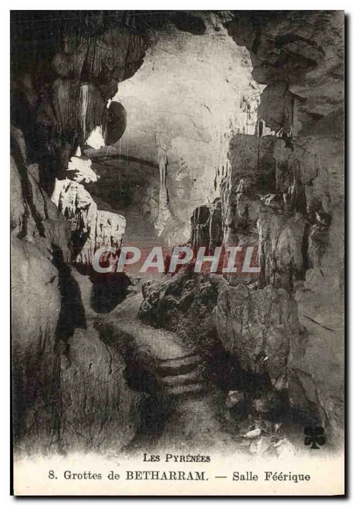Os Pirineus — Grutas de BETHARRAM — Sala Férrea - Frente