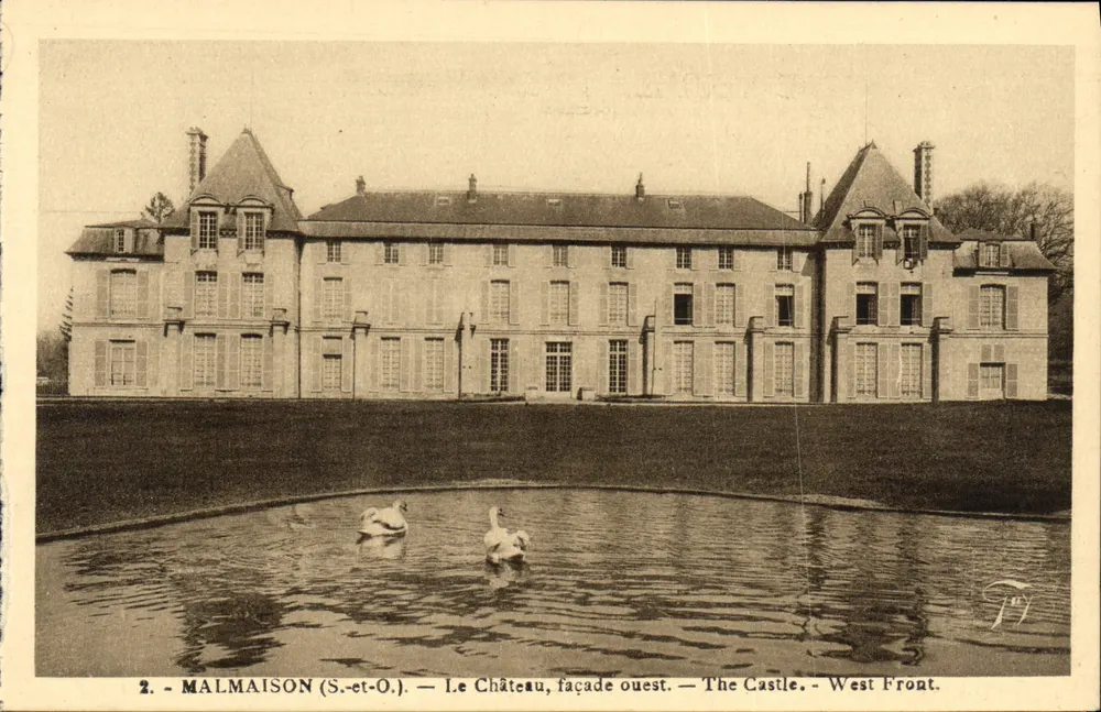 Malmaison (S.-et-O.) — O Castelo, fachada oeste — O Castelo. Frente oeste. - Frente