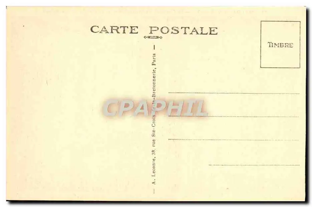 Malmaison (S.-et-O.) — O Boudoir — editor A. Leconie, Paris - Verso