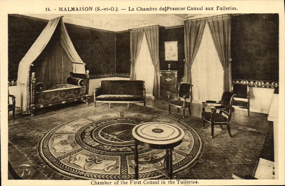 Malmaison (S.-et-O.) — Die Kammer des Ersten Konsuls in den Tuileries — A. Leconie, Paris - Vorderseite
