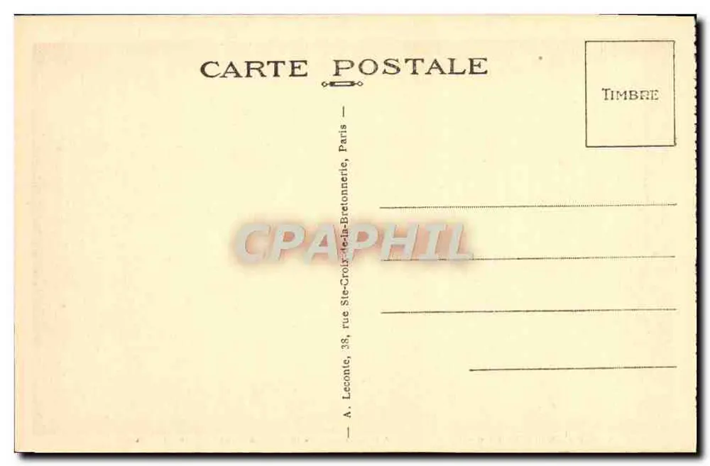 Malmaison (S.-et-O.) — O Castelo, fachada oeste — The Castle. West Front. - Verso