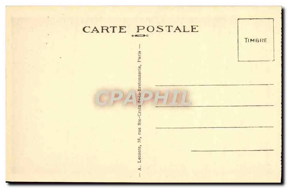 Malmaison (S.-et-O.) — A Sala de Banho — The Bath-Room - Verso