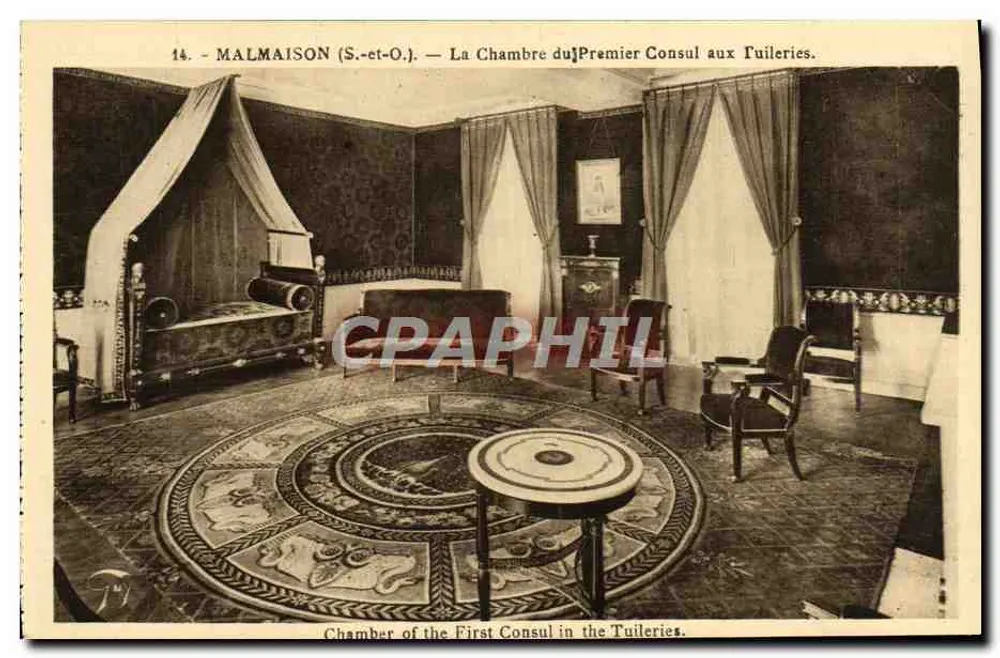 Malmaison (S.-et-O.) — Das Zimmer des Ersten Konsuls in den Tuilerien — A. Leconic, Paris - Vorderseite