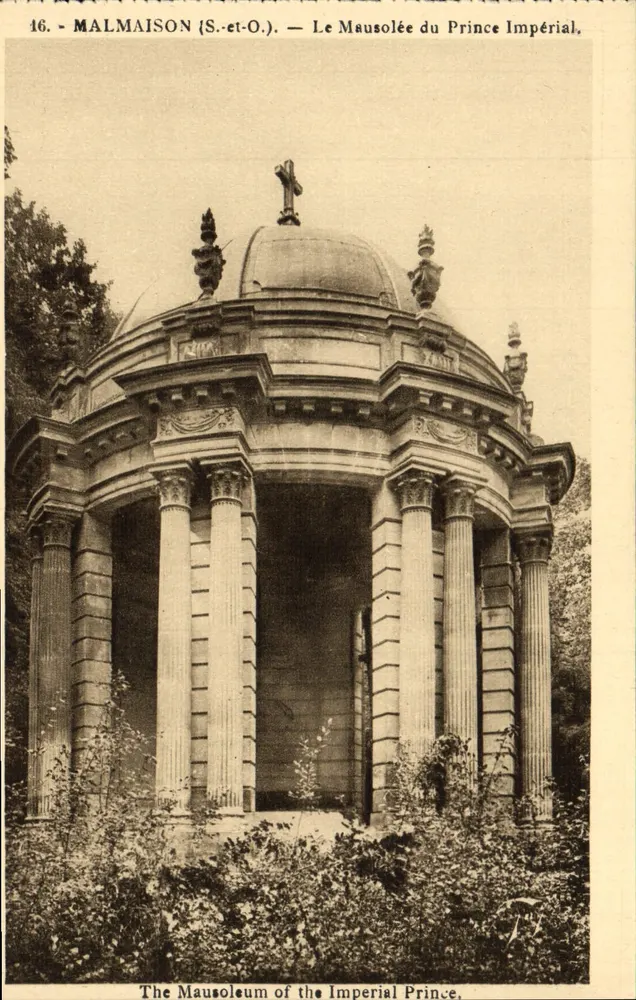 Malmaison (S.-et-O.) — O Mausoléu do Príncipe Imperial — A. Leconte, Paris - Frente