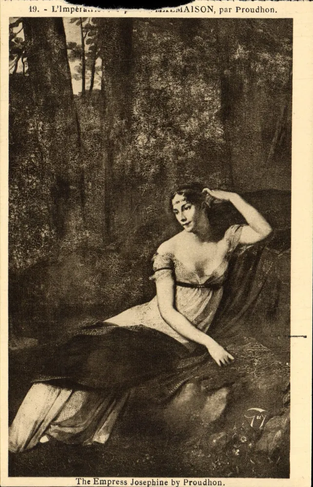 L'Impératrice Joséphine — scène de l'œuvre 'L'Impératrice Joséphine' par Proudhon — éditeur Fuy, n°19 - Anverso