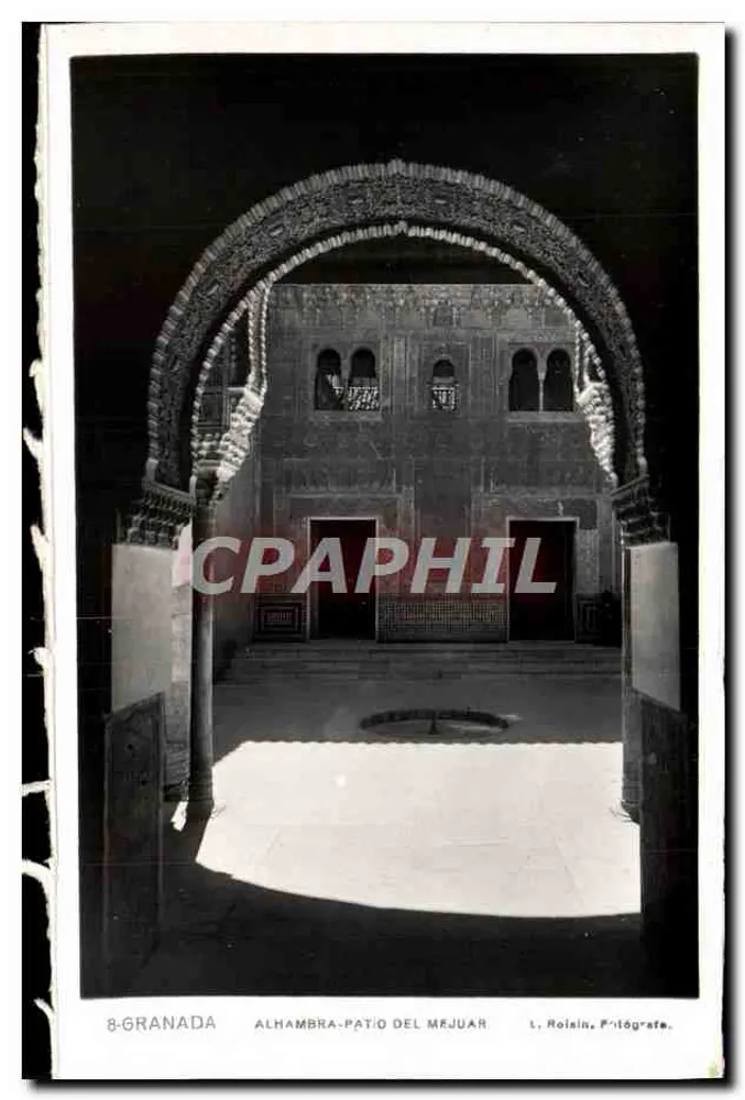 Alhambra - Pátio do Mejuar — Granada — L. Roisin, Fotógrafo - Frente
