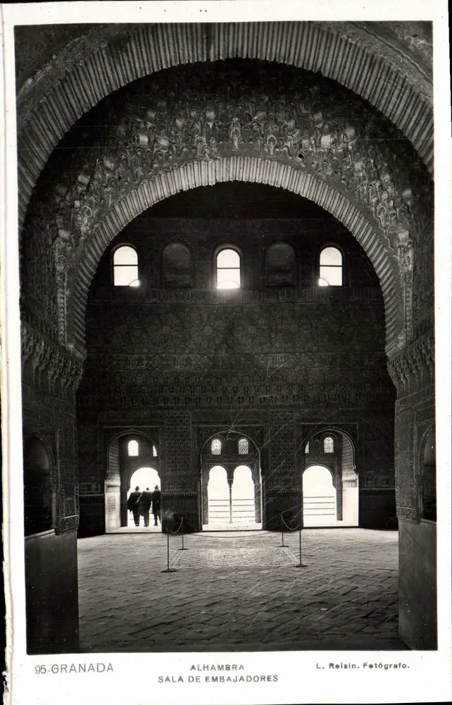 Alhambra — Zaal der Ambassadeurs — L. Reisin, Fotograaf - Voorkant