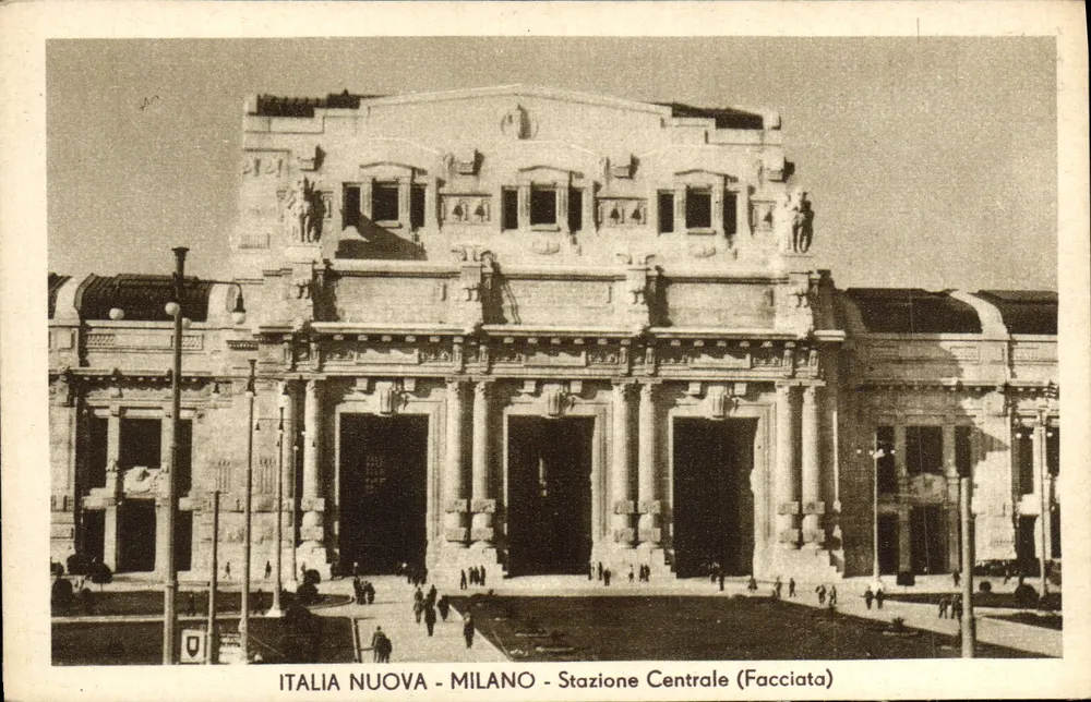 Milano - Stazione Centrale (Facciata) — Italia Nuova — éditeur non visible - Recto