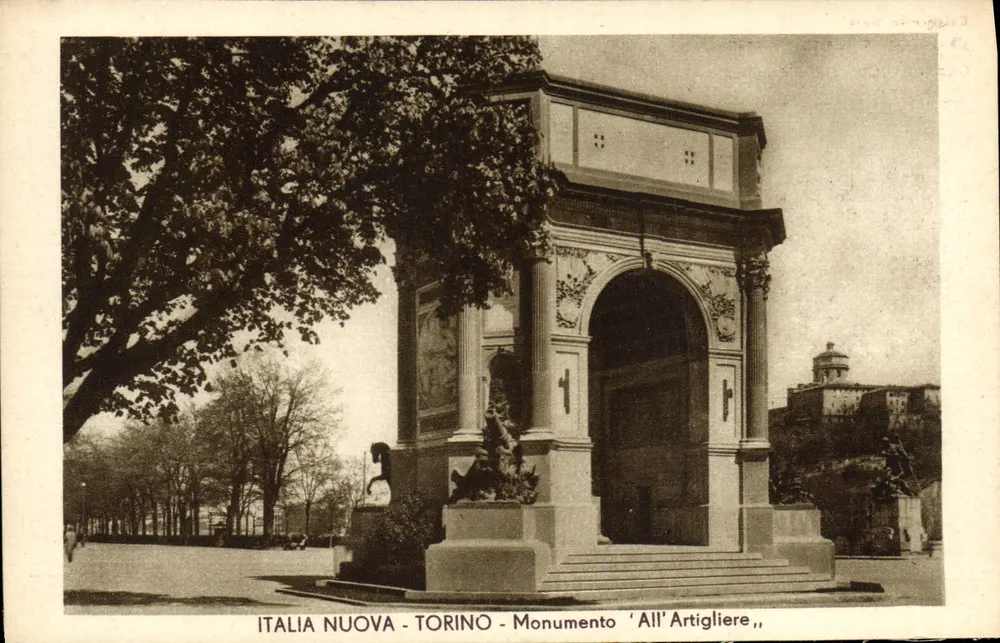 Italia Nuova - Turin - Denkmal 'All'Artiglierie' - Vorderseite