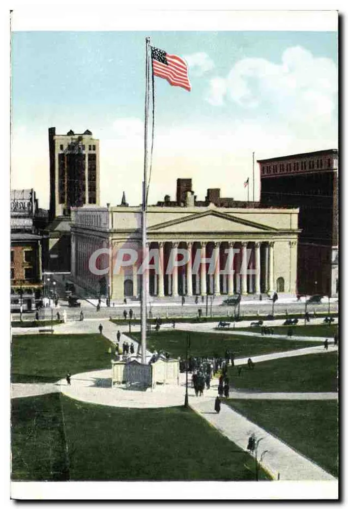 East Rock, New Haven, Conn. — vue du promontoire avec monument — éditeur non visible - Verso
