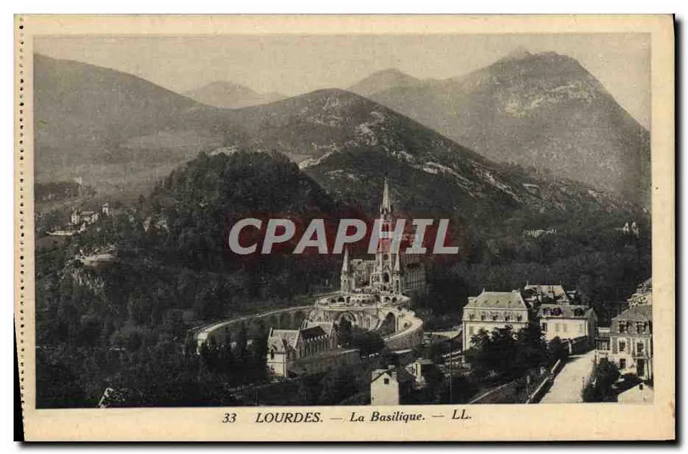 Lourdes — A Basílica — LL. — n°33 - Frente