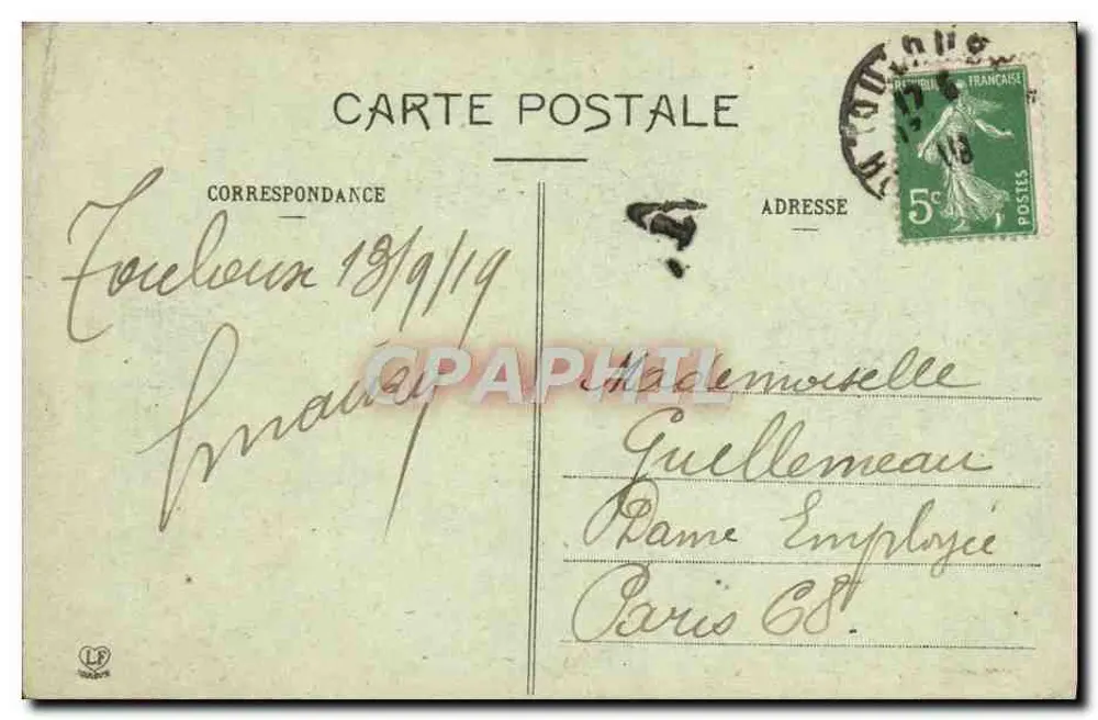Toulouse — Der Pont Neuf und das Hôtel-Dieu — Phototypie Labouche Frères, Toulouse, Nr. 47 - Rückseite