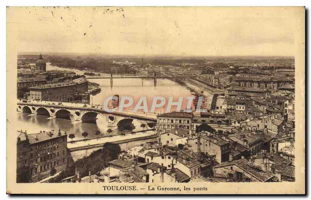 Toulouse — Die Garonne, die Brücken — Vintage Postcard/Antike Ansichtskarte n° 1937 - Vorderseite