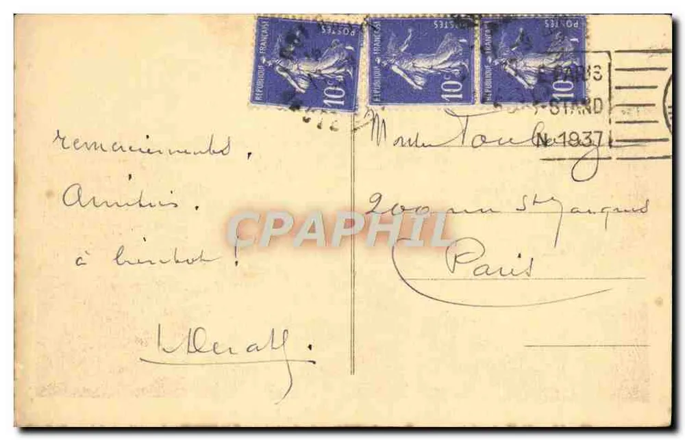 Toulouse — Die Garonne, die Brücken — Vintage Postcard/Antike Ansichtskarte n° 1937 - Rückseite