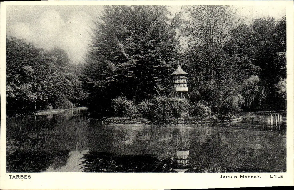 Tarbes — Jardín Massey — La Isla - Anverso
