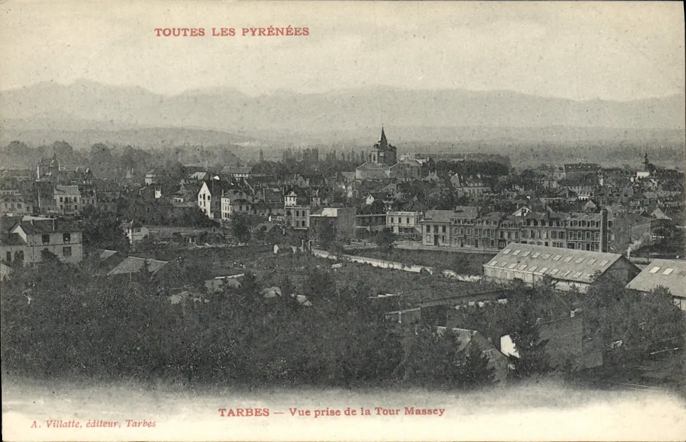 Tarbes — Ansicht vom Massey-Turm — A. Villatte, Verleger, Tarbes - Vorderseite